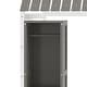preview thumbnail 25 of 26, Twin Size House Bed Wooden Kids Bed Floor Bed with Fence and Semi-Enclosed Roof, 2 Movable Wardrobes Practical and Functional