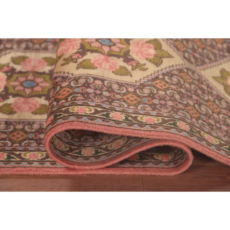 Geometric Bidjar Persian Vintage Runner Rug Handmade Wool Carpet - 2'0"x 9'9"
