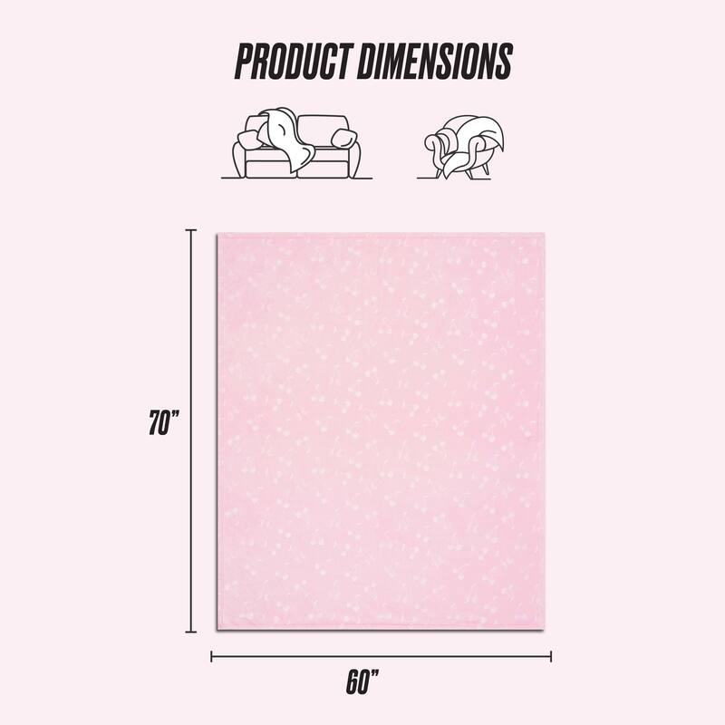 Juicy Couture 60"x70" Embossed Plush Throw Blankets