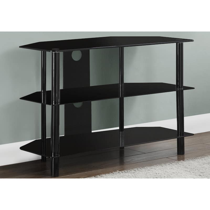 Tv Stand, 36 Inch, Console, Media Entertainment Center, Storage Shelves, Living Room