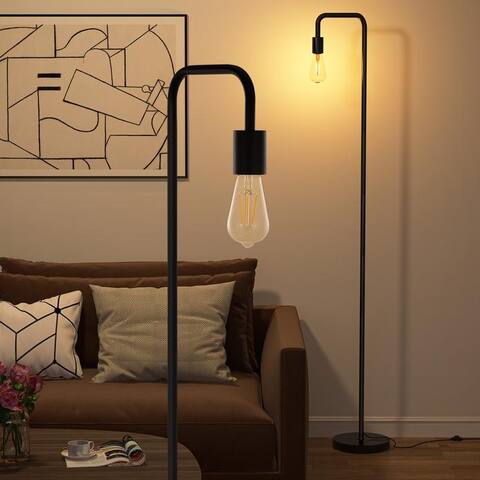 Floor Lamp, Standing Lamp E26 Socket Foot Switch Led Bulb Included