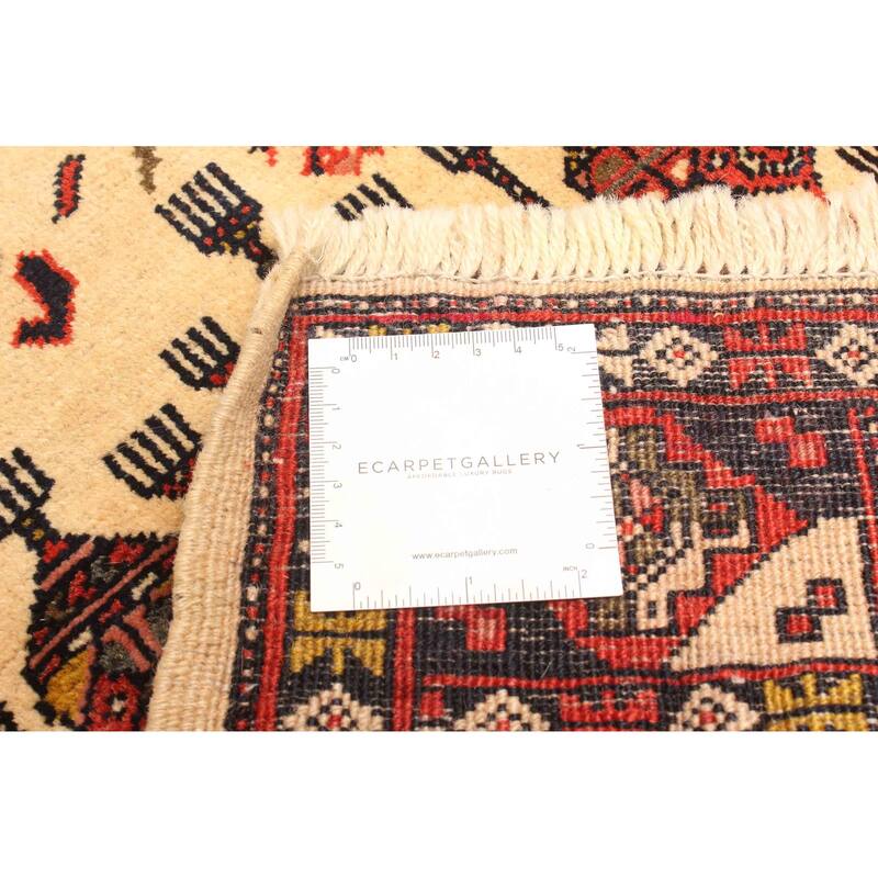 ECARPETGALLERY Hand-knotted Teimani Beige Wool Rug - 2'8 x 4'5