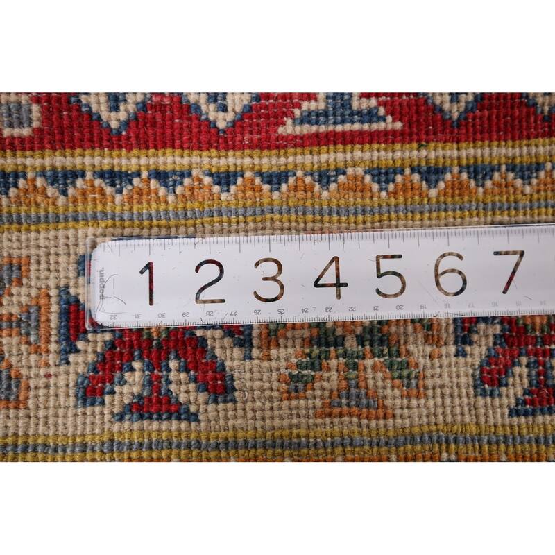 Red Kazak Oriental Accent Rug Hand-Knotted Wool Carpet - 2'0" x 3'1"