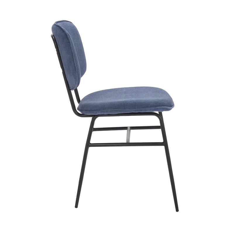 Porthos Home Efia Set of 2 Dining Chairs, Steel Frames, Armless