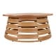 preview thumbnail 2 of 17, NPD Furniture Zeke Rattan Round Coffee or Side Table with Solid Wood Top Coffee Table - Honey