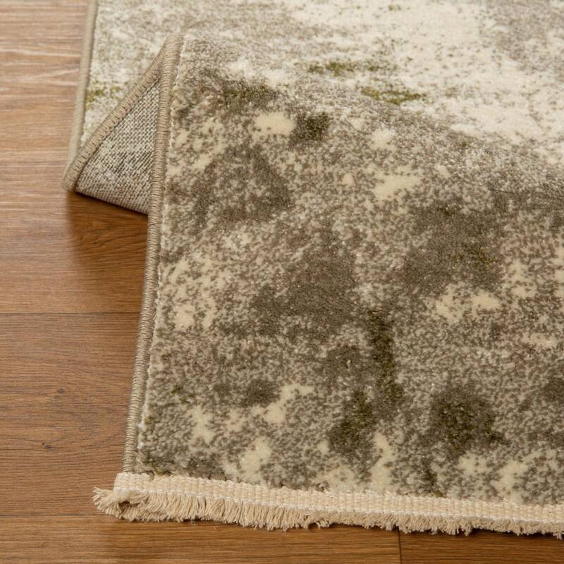 Luxe Weavers Geometric Metallic High and Low Fibers Area Rug