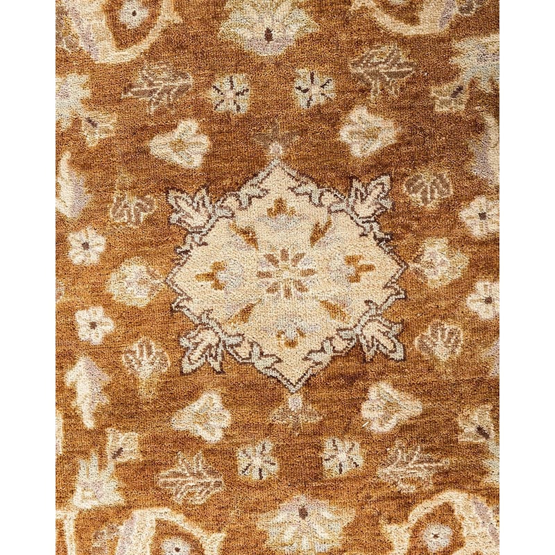 Oushak One-of-a-Kind Hand-Knotted Area Rug - Beige, 8' 0" x 10' 3" - 8' 0" x 10' 3"