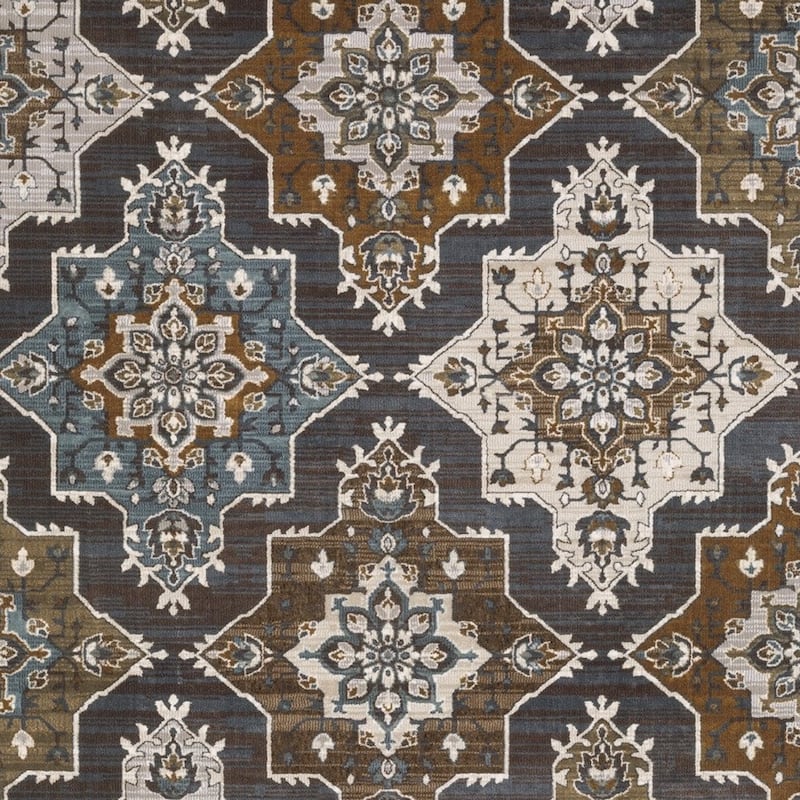 HomeRootsMedallion Traditional Rectangle Area Rug
