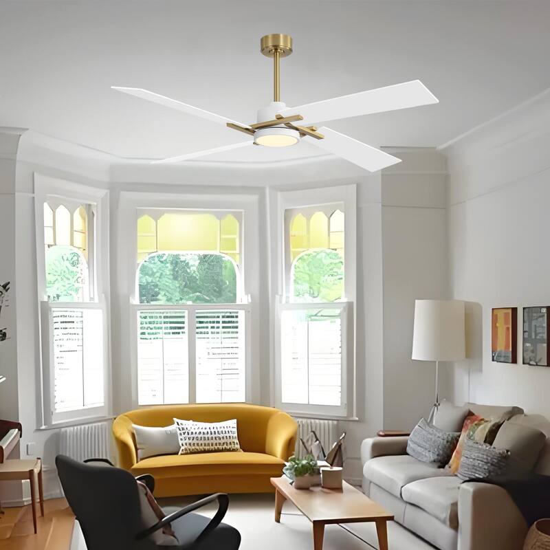 GetLedel 72" Large Modern LED Ceiling Fan with Remote Control and Light Kit