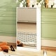 preview thumbnail 2 of 22, Timechee Mirrored Flip Drawer Shoe Cabinet Storage Cabinet Organizer