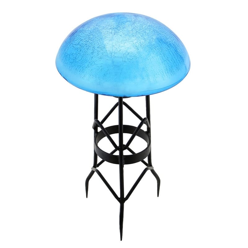 Achla Designs Glass Toadstool Gazing Globe Ball, 9 Inch Diameter