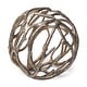 preview thumbnail 6 of 17, Sphaira I Small Silver Cast Aluminum Decorative Tree Branch Orb