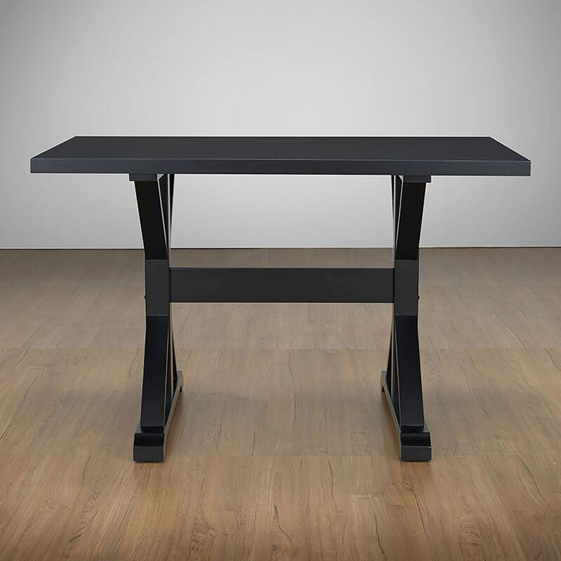 X-Shaped Trestle Table - 48" - Antique Black