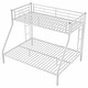 preview thumbnail 28 of 52, Metal Bunk Bed with Ladder and Guardrails