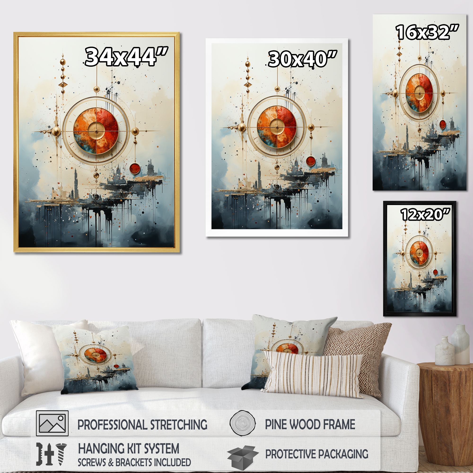 Designart Minimalism Astrology Muted Art II Astrology Wall Art