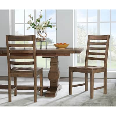 Napa Solid Wood Dining Chair (Set of 2), Reclaimed Natural