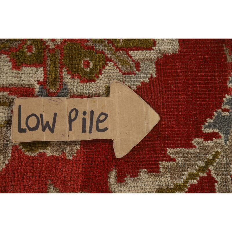 Hand Knotted Oriental 100% Wool Carpet Traditional Floral Red Sultanabad Area Rug - 16' 10'' X 12' 5''