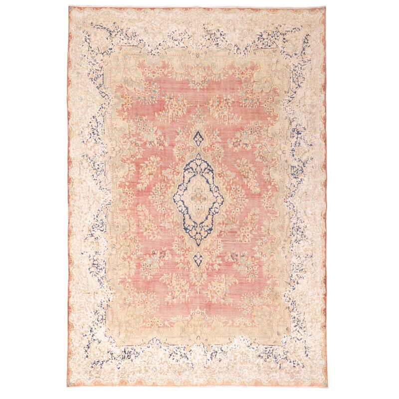 ECARPETGALLERY Hand-knotted Antalya Vintage Red Wool Rug - 9'5 x 13'9