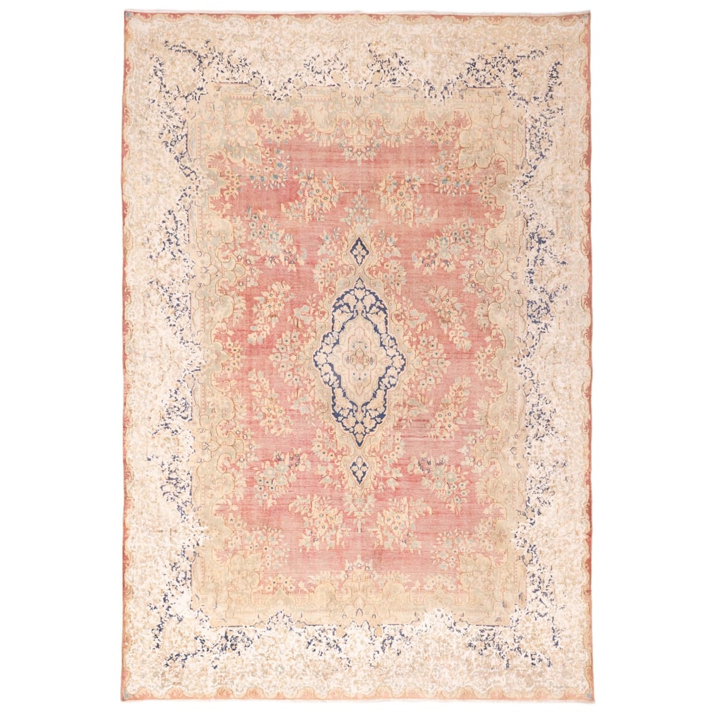 ECARPETGALLERY Hand-knotted Antalya Vintage Red Wool Rug - 9'5 x 13'9