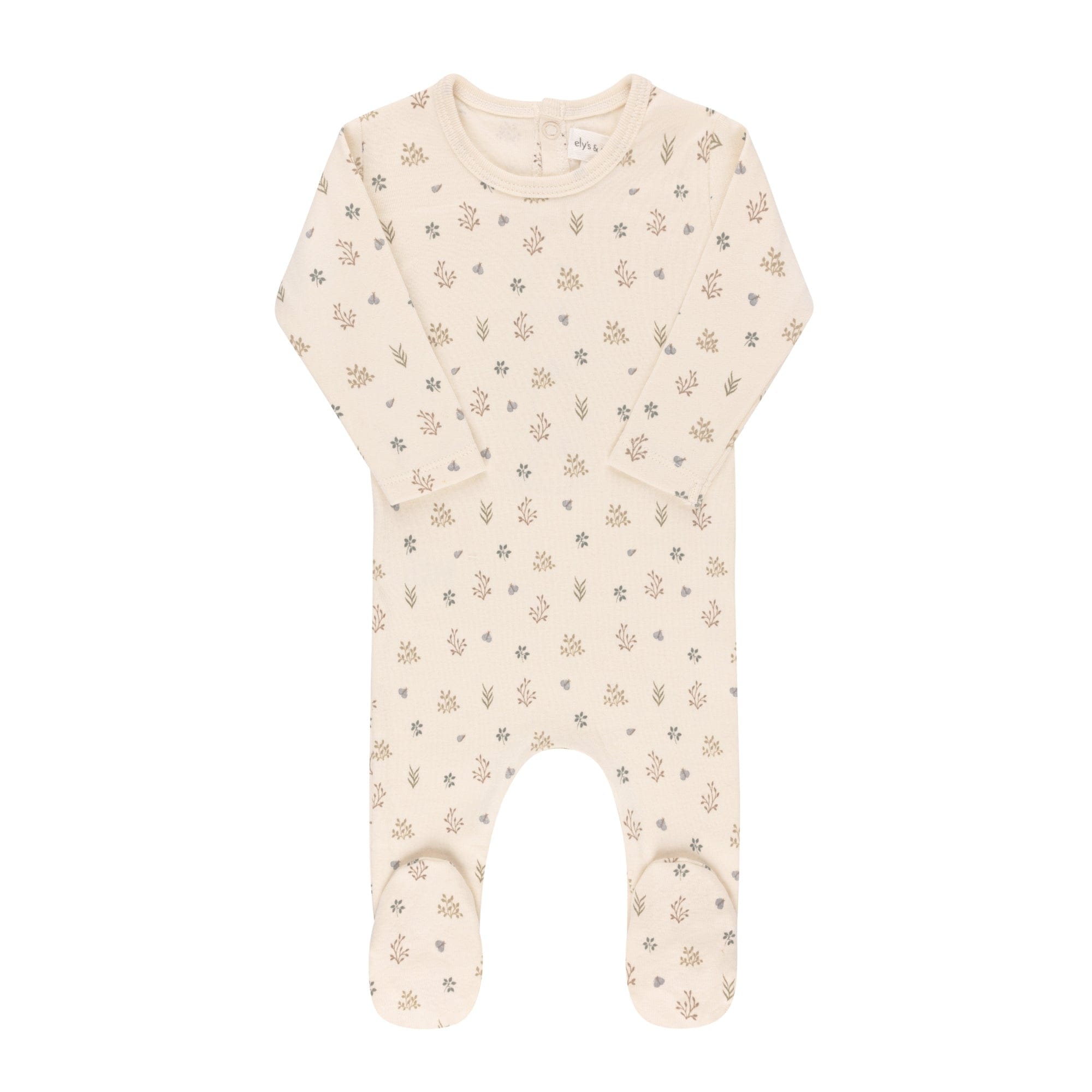 Ely's & Co. Garden Floral Print Footie Collection
