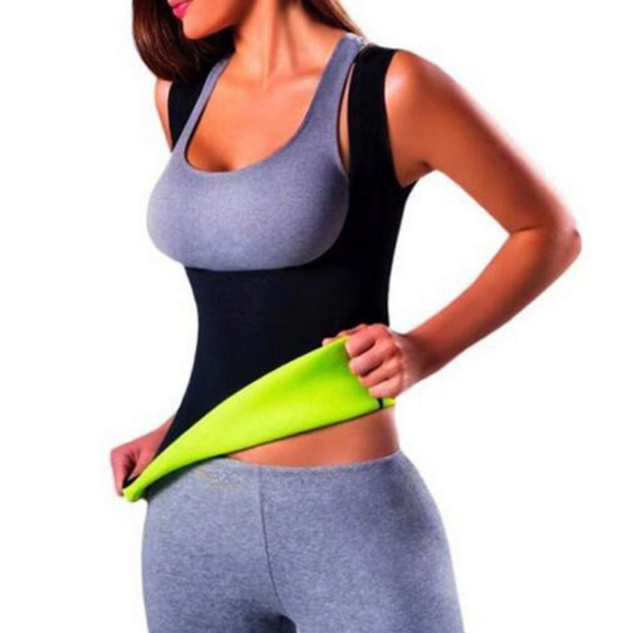 Women Hot Sweat Vest Neoprene Sauna Vest Weight Loss Tummy Fat Burner Slimming On Sale Overstock 31430394