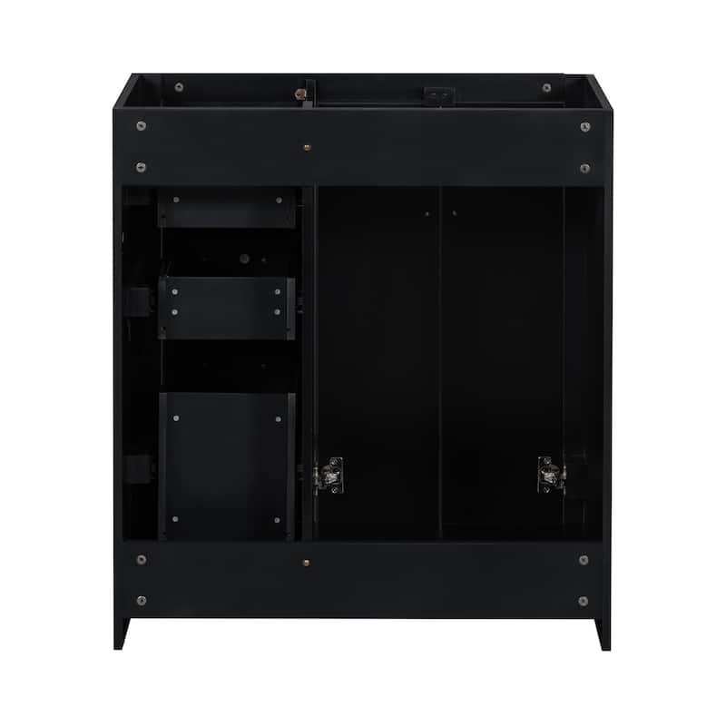 Bathroom Storage Vanity Base with 3 Drawers & Soft Closing Doors (Without Sink)