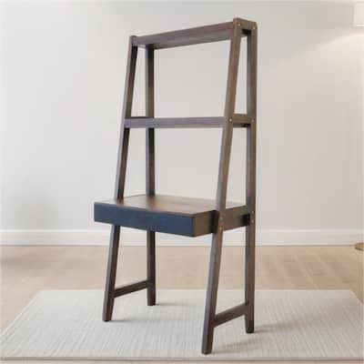 Wood Ladder Storage Shelf