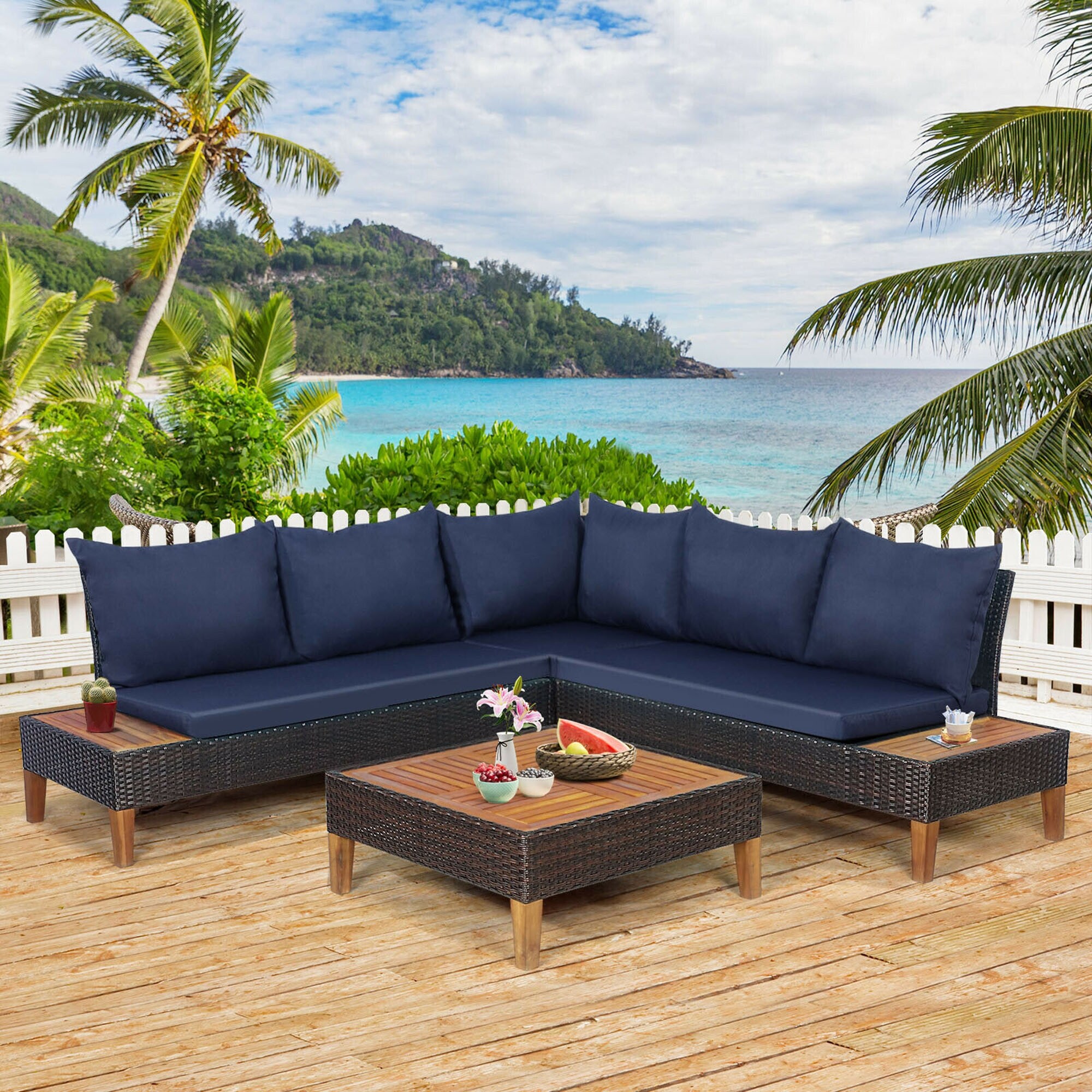 Gymax Outdoor Sofas Bed Bath Beyond