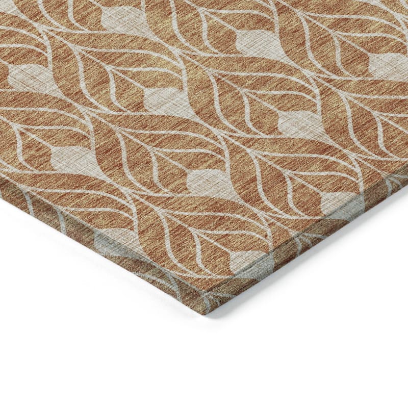 HomeRoots Geometric Transitional Rectangle Outdoor Rug