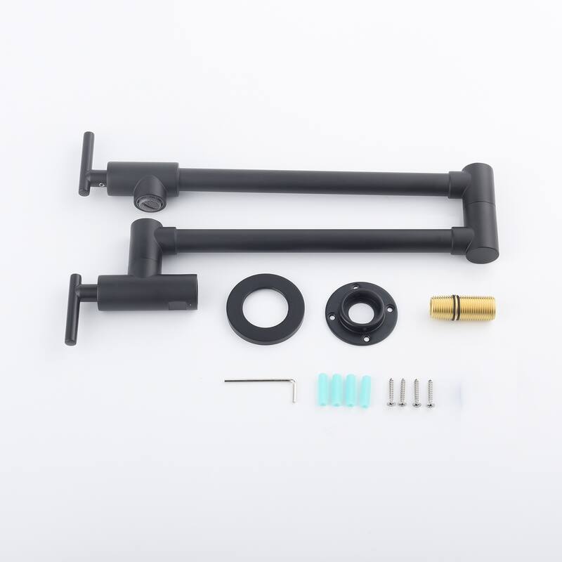 Modern Wall Mount Brushed Pot Filler Faucet