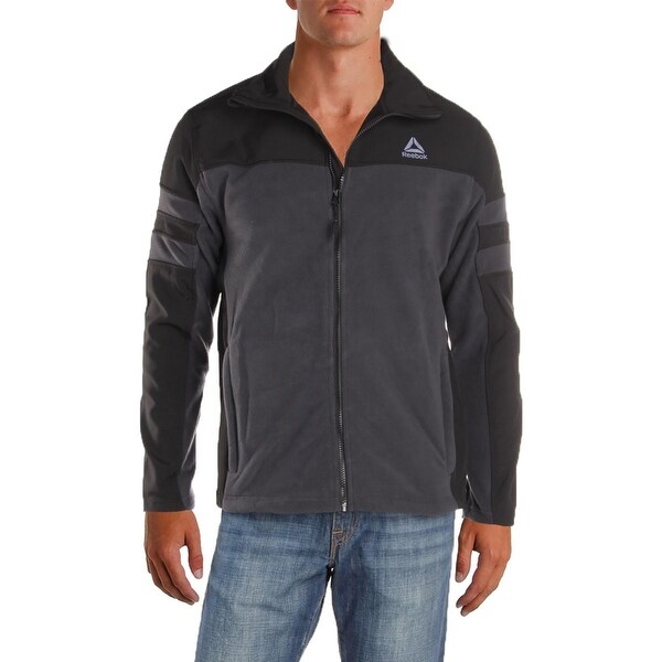 reebok men's fleece jacket