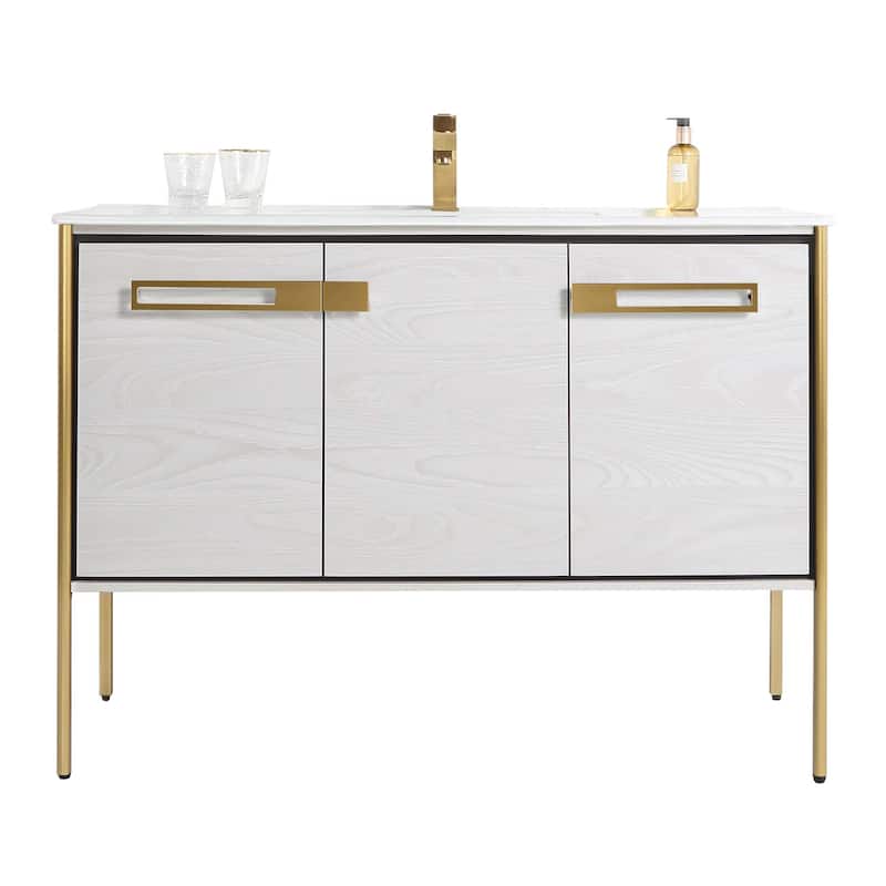 Fine Fixtures Oakville Bathroom Vanity with White Ceramic Sink