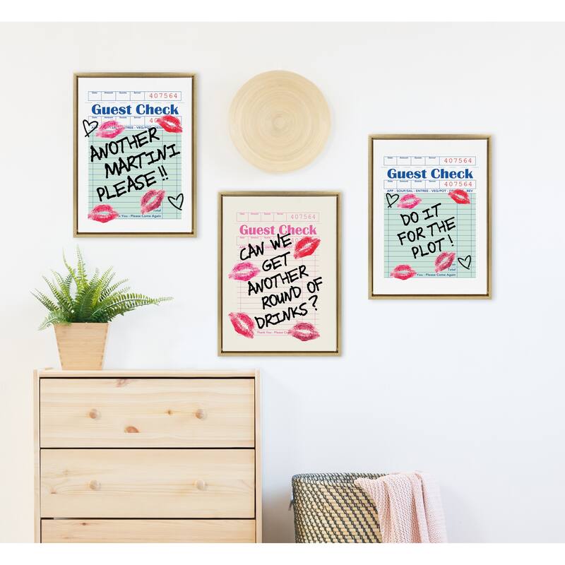 Kate and Laurel Sylvie For The Plot Framed Canvas by Alli Standefer