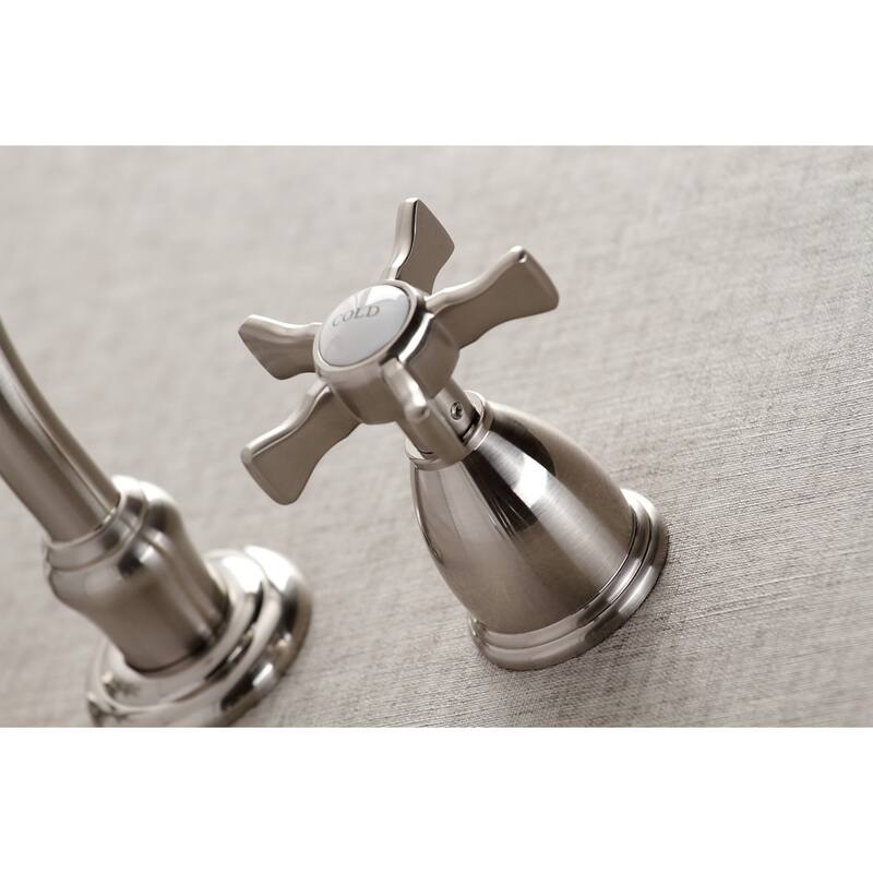 Hamilton Two-Handle 3-Hole Wall Mount Bathroom Faucet