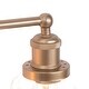 preview thumbnail 10 of 10, Cionar Mid-century Modern Gold 3-Light Bathroom Vanity Lights with Clear Bell Glass for Powder Room - L21.5"x W7.5"x H 10"