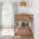 preview thumbnail 32 of 39, Max and Lily Twin over Twin Low Bunk Bed with Ladder on End