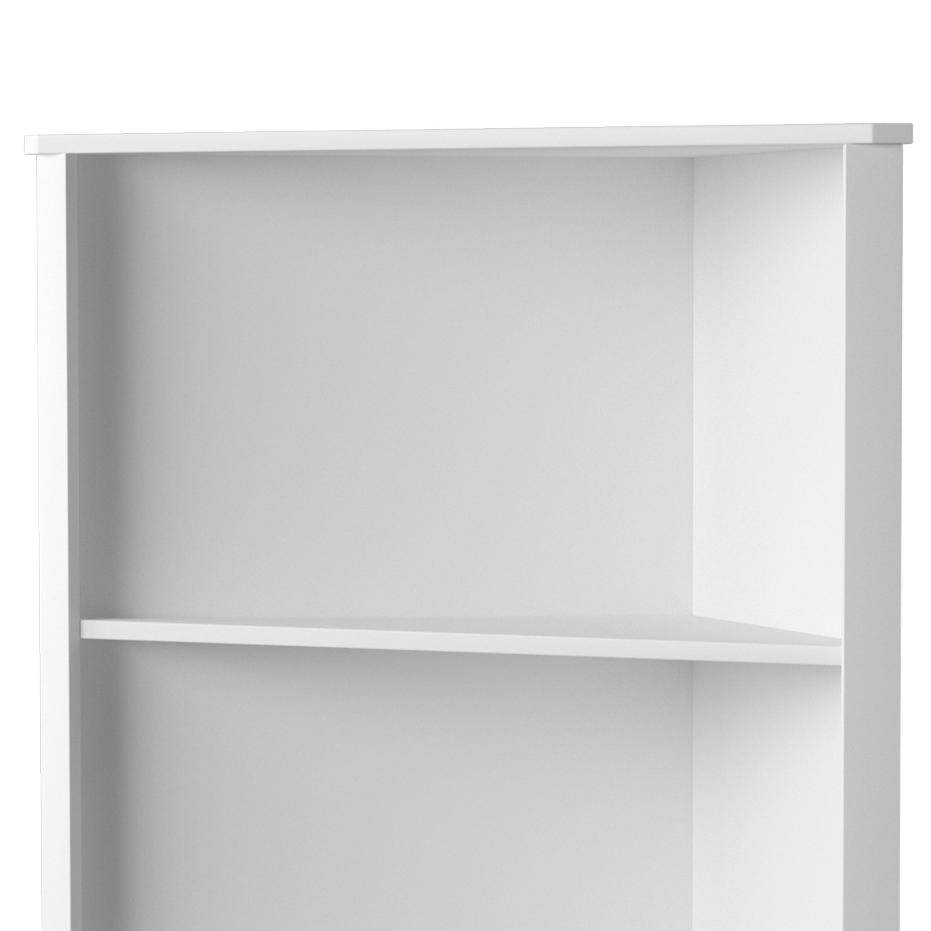 Furniture of america varl sale contemporary solid wood corner bookshelf