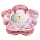 preview thumbnail 2 of 0, Glass Flower Tealight Holder