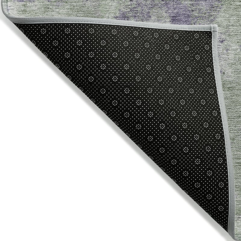Machine Washable Indoor/ Outdoor Modern Ombre Chantille Rug