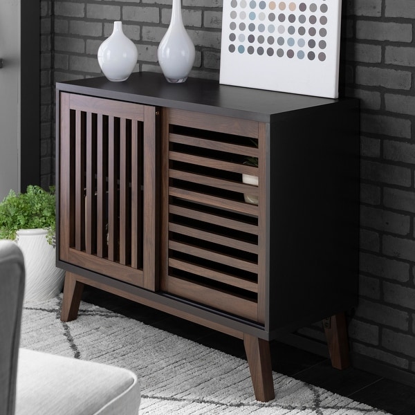 Carson Carrington Saltor 36-inch Sliding Slat Door Console. Opens flyout.