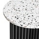 preview thumbnail 5 of 9, Marble-look Top Round Side Table Pedestal End Table