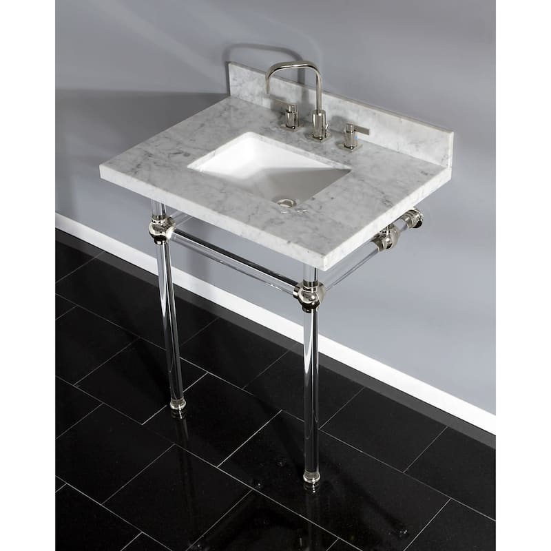 Kingston Brass Templeton 30" Rectangular Marble Wall Mounted Bathroom