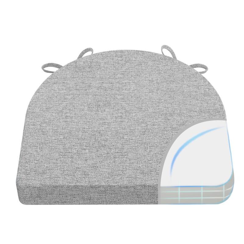 AAAAAcessories 17 in. X 16 in.Indoor Strap Non-slip Chair Cushion for Multi-scenario Setups (2 Pack) - N/A