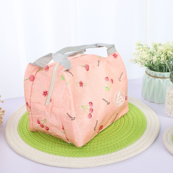 pink lunch tote