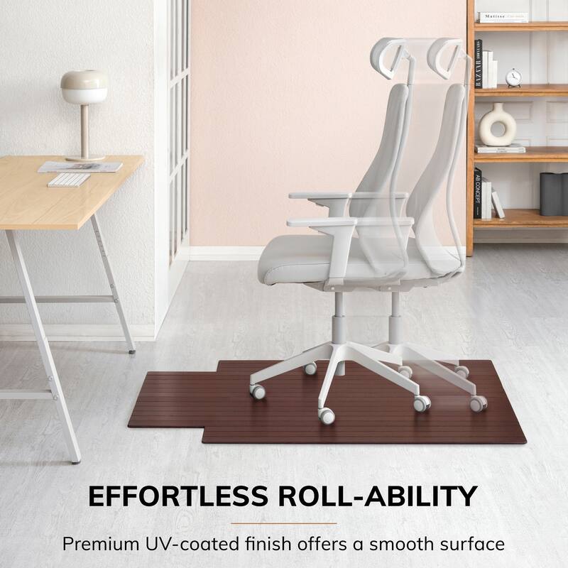 Eco Bamboo Standard Cherry Chair Mat (36' x 48')