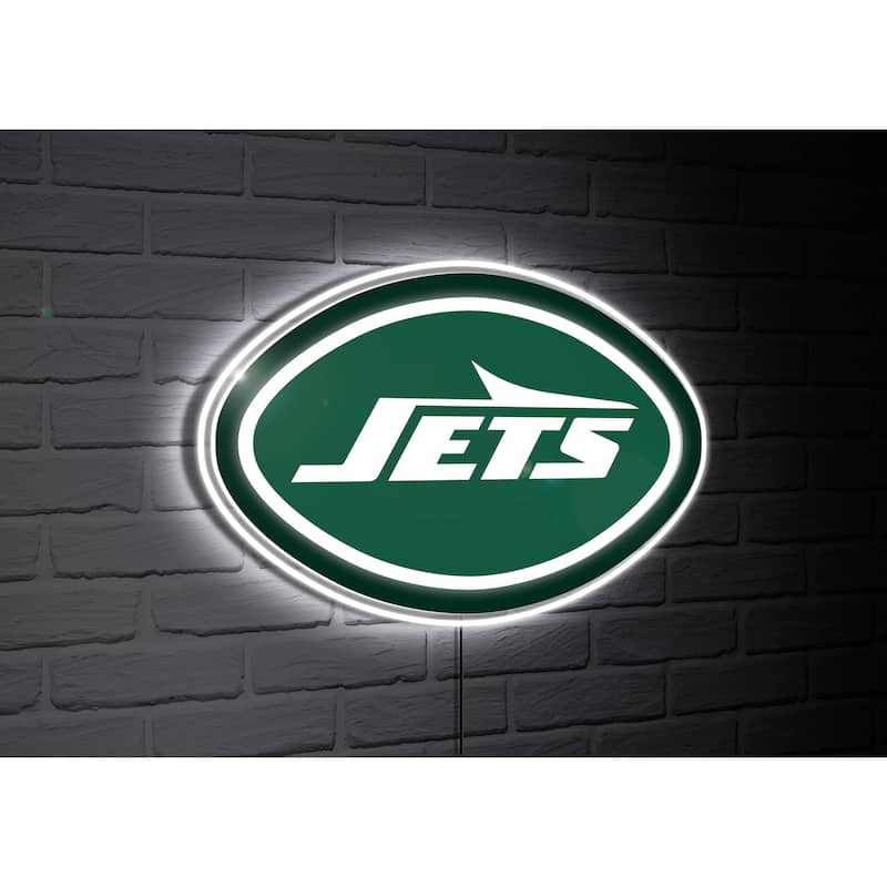New York Jets Team Logo LED Wall Decor Lighted Sign