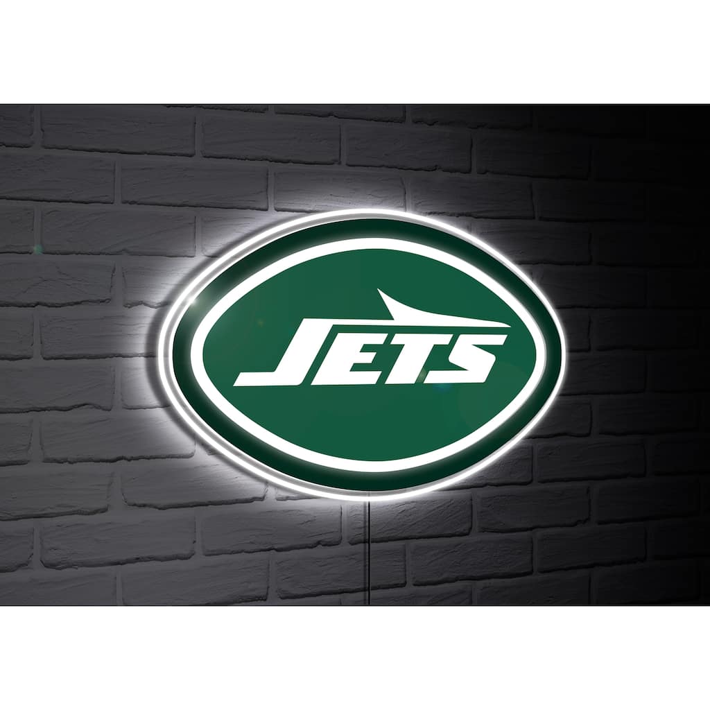 New York Jets Team Logo LED Wall Decor Lighted Sign