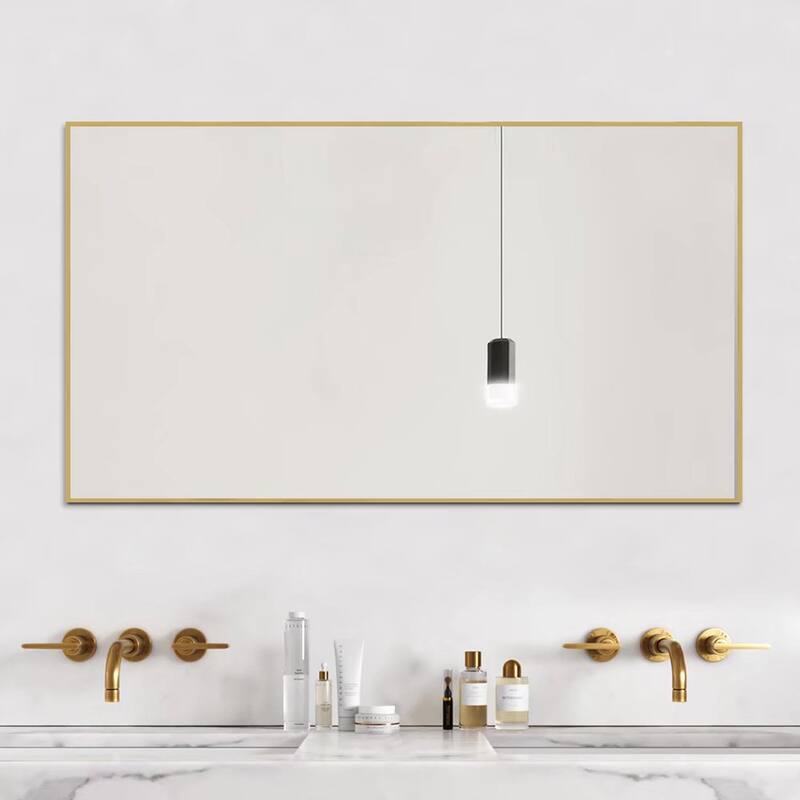 Modern Aluminum Alloy Thin Framed Full Length Floor Mirror