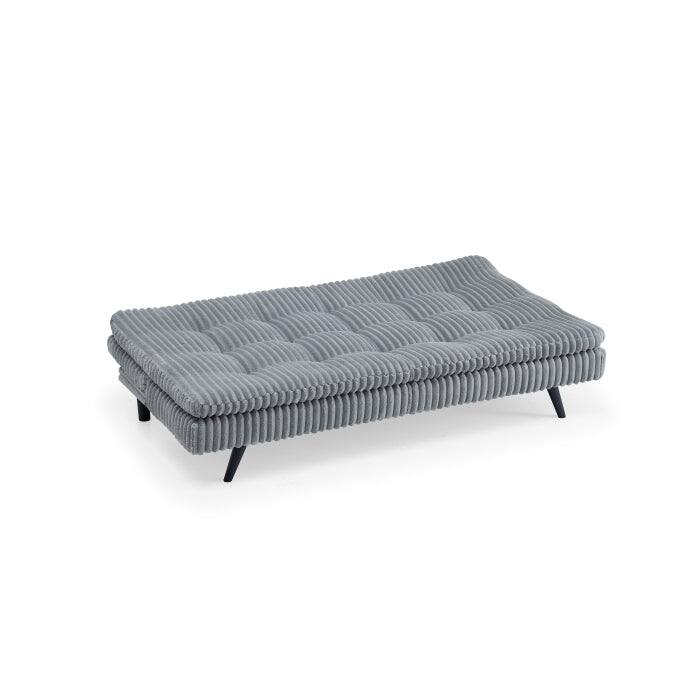Modern Corduroy Futon Sofa Bed with Plush Tufted Pillow Top, Convertible Living Room Sofa Bed