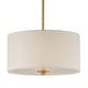 preview thumbnail 1 of 3, Maxim 10011OM Bongo 2 Light 13" Wide Pendant Natural Aged Brass